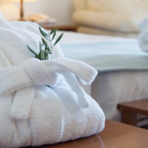 Clean hotel linen supplied from a quality linen service